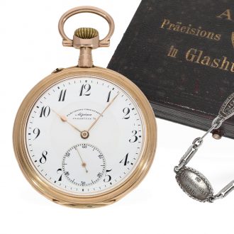 Very fine German 14 carat gold anker chronometer Circa 1916