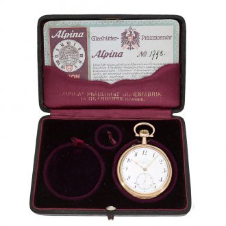 Very fine German 14 carat gold anker chronometer Circa 1916