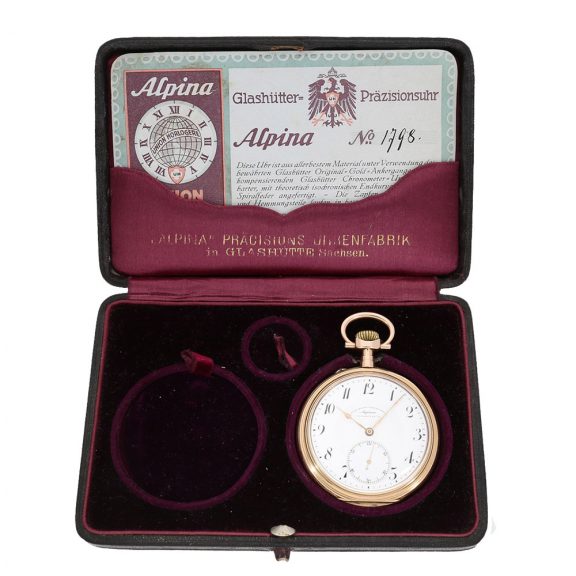 Very fine German 14 carat gold anker chronometer Circa 1916 Very fine German 14 carat gold anker chronometer Circa 1916