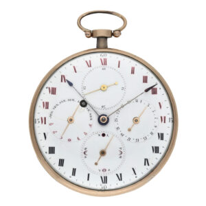 Swiss silver and gold astronomical pocket watch Circa 1780
