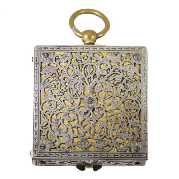 German square brass Renaissance style watch Circa 1730 German square brass Renaissance style watch Circa 1730