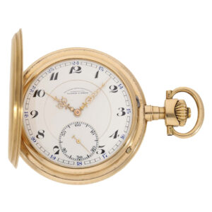 German 14 carat gold full hunter cased lever watch Circa 1925