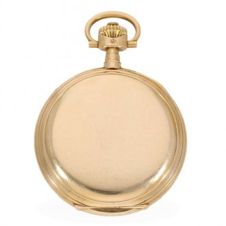 German 14 carat gold full hunter cased lever watch Circa 1925