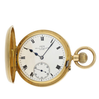 Extremely heavy English half hunter pocket watch Circa 1907