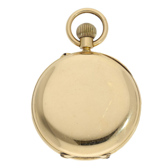 The watch has a plain case of the highest quality, bearing London Hallmarks 1907 and master's mark FT (Frederick Thoms) London The watch has a plain case of the highest quality, bearing London Hallmarks 1907 and master's mark FT (Frederick Thoms) London