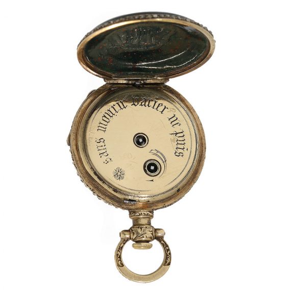 French gold Louis XV pocket watch with chatelaine Circa 1850 French gold Louis XV pocket watch with chatelaine Circa 1850