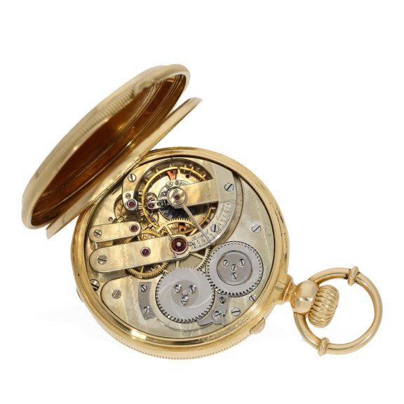 Heavy French 18 carat gold anker chronometer Circa 1870 Heavy French 18 carat gold anker chronometer Circa 1870