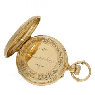 Heavy French 18 carat gold anker chronometer Circa 1870