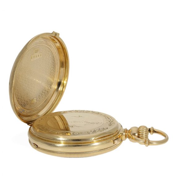 Heavy French 18 carat gold anker chronometer Circa 1870 Heavy French 18 carat gold anker chronometer Circa 1870