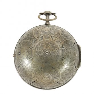 French silver single hand astronomical coach clock with alarm Circa 1770