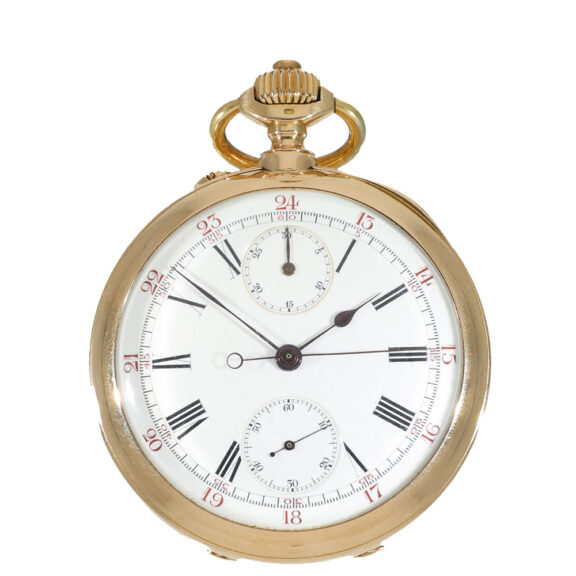 Swiss 18 carat gold extremely fine Geneva anker chronometer Circa 1890