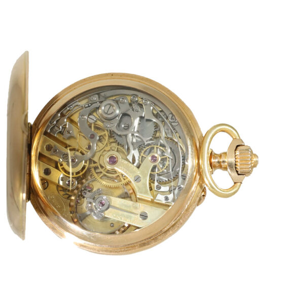 Swiss 18 carat gold extremely fine Geneva anker chronometer Circa 1890 Swiss 18 carat gold extremely fine Geneva anker chronometer Circa 1890