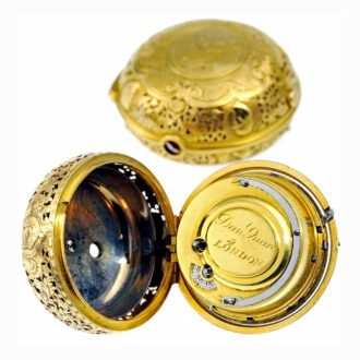 English gold quarter repeating verge by Quare Circa 1717 English gold quarter repeating verge by Quare Circa 1717