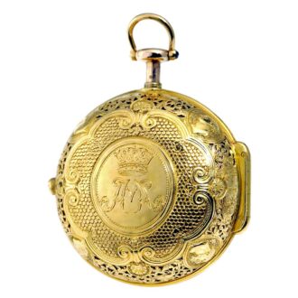 English gold quarter repeating verge by Quare Circa 1717 English gold quarter repeating verge by Quare Circa 1717