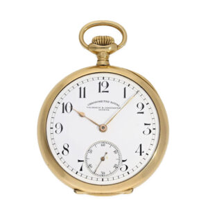 Very fine Swiss 18 carat gold anker chronometer Circa 1910