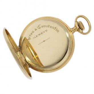 Very fine Swiss 18 carat gold anker chronometer Circa 1910