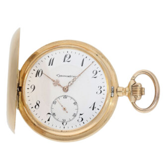 Exceptionally large and heavy Swiss rocker chronometer Circa 1910