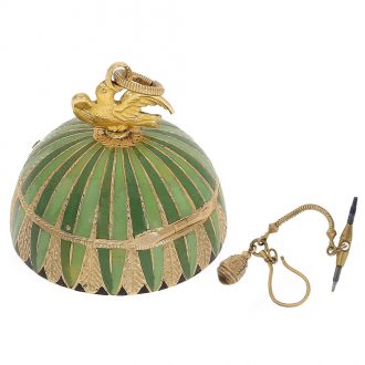 Swiss gold and enamel compass rose form watch Circa 1820