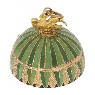 Swiss gold and enamel compass rose form watch Circa 1820