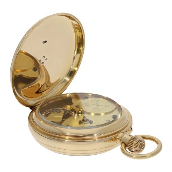 English important 18K gold deck chronometer Circa 1918 English important 18K gold deck chronometer Circa 1918