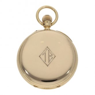 English important 18K gold deck chronometer Circa 1918
