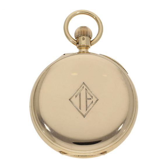 English important 18K gold deck chronometer Circa 1918 English important 18K gold deck chronometer Circa 1918