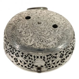 French silver pair cased oignon watch with alarm Circa 1680