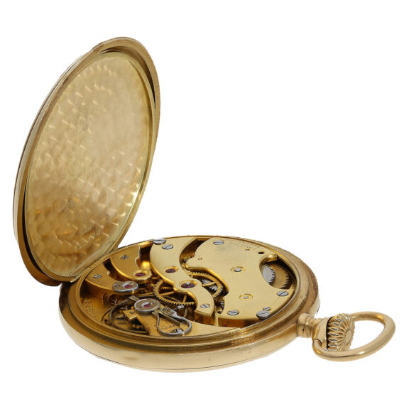 Swiss 18 carat gold extremely rare marksman's watch Circa 1924 Swiss 18 carat gold extremely rare marksman's watch Circa 1924