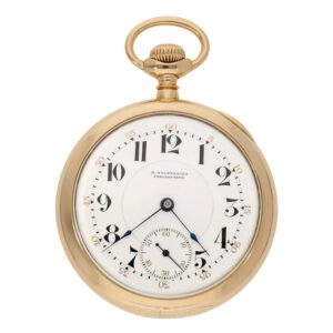 German American 14 carat gold precision pocket watch Circa 1895