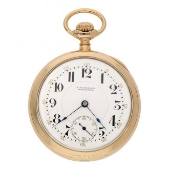 German American 14 carat gold precision pocket watch Circa 1895