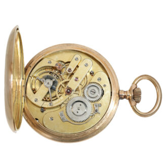 Swiss 14 carat gold large and heavy gold hunter case watch Circa 1890