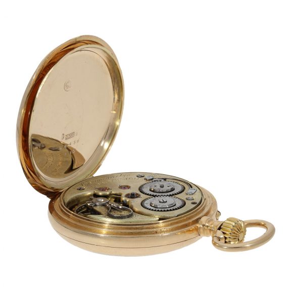 Heavy Swiss 14 carat gold pocket chronometer Circa 1900 Heavy Swiss 14 carat gold pocket chronometer Circa 1900