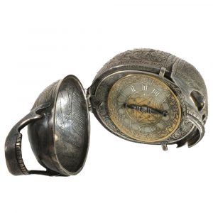German early silver skull shaped pendant watch Circa 1700