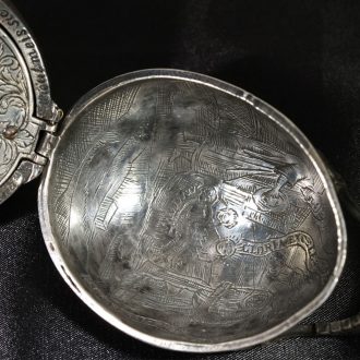 German early silver skull shaped pendant watch Circa 1700