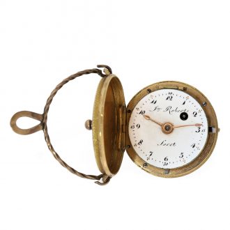 18 Carat gold and enamel Swiss basket form watch Circa 1810