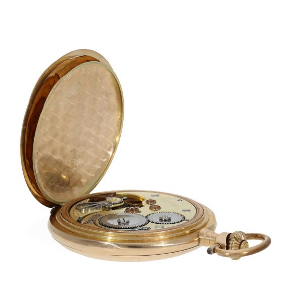 Large Swiss 14 carat gold chronometer pocket watch Circa 1900 Large Swiss 14 carat gold chronometer pocket watch Circa 1900