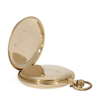 Large Swiss 14 carat gold chronometer pocket watch Circa 1900 Large Swiss 14 carat gold chronometer pocket watch Circa 1900