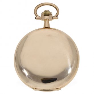 Large Swiss 14 carat gold chronometer pocket watch Circa 1900 Large Swiss 14 carat gold chronometer pocket watch Circa 1900