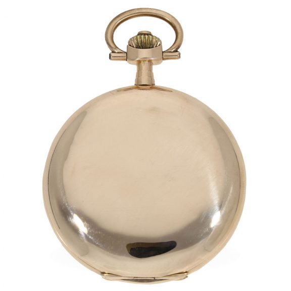 Large Swiss 14 carat gold chronometer pocket watch Circa 1900 Large Swiss 14 carat gold chronometer pocket watch Circa 1900