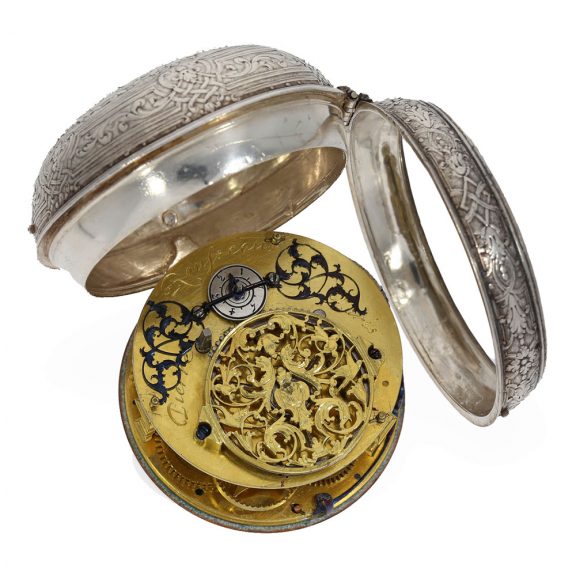French single handed oignon watch with rare escapement Circa 1690 French single handed oignon watch with rare escapement Circa 1690