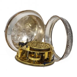 French single handed oignon watch with rare escapement Circa 1690