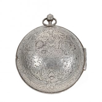 French single handed oignon watch with rare escapement Circa 1690