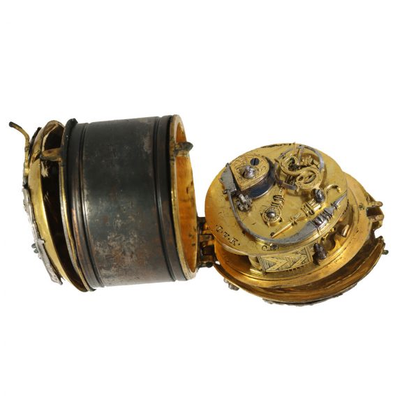 German iron and bronze Renaissance watch with sun dial Circa 1580 German iron and bronze Renaissance watch with sun dial Circa 1580