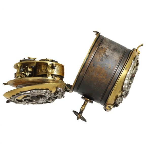 German iron and bronze Renaissance watch with sun dial Circa 1580 German iron and bronze Renaissance watch with sun dial Circa 1580