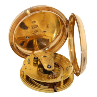 English 18 carat gold extremely heavy chronometer Circa 1809