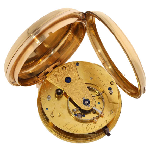 English 18 carat gold extremely heavy chronometer Circa 1809 English 18 carat gold extremely heavy chronometer Circa 1809