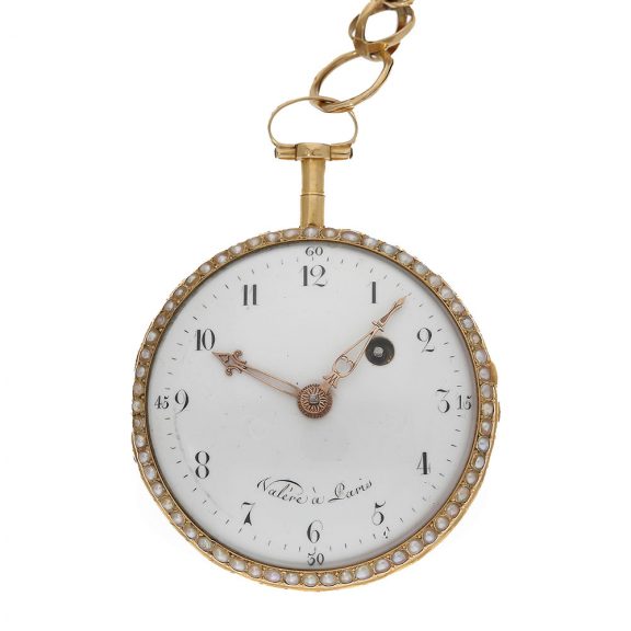 French 18 Carat gold and enamel verge watch Circa 1770 French 18 Carat gold and enamel verge watch Circa 1770