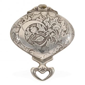 Swiss silver unusual Art Nouveau watch with retrograde dial Circa 1910