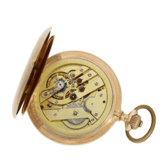 Swiss 14K gold hunting cased precision watch Circa 1890
