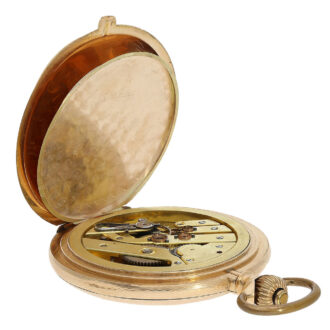 Swiss 14K gold hunting cased precision watch Circa 1890